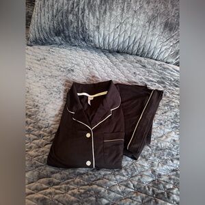 Flora by Flora Nikrooz Black Pajama Set Size M Lounge Sleepwear NWOT